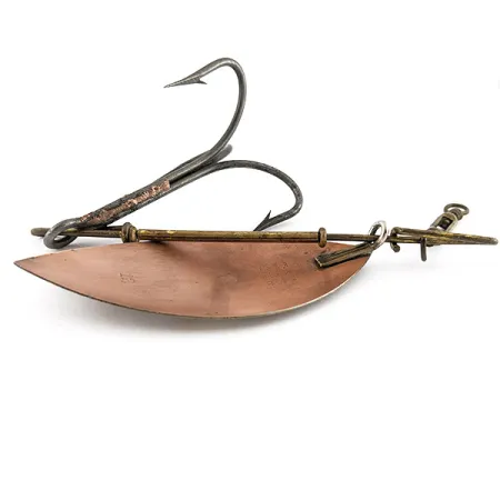 Vintage Pflueger Muskill 12, 1 2/3oz nikiel/miedź spinning lure #22844