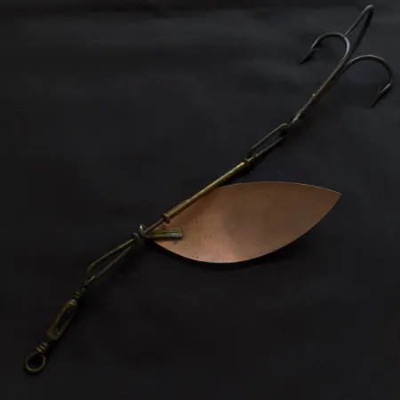 Vintage Pflueger Muskill 12, 1 2/3oz nikiel/miedź spinning lure #22844