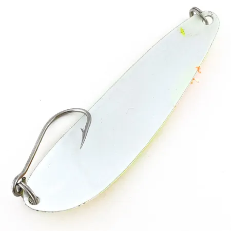 Vintage The Producers Hookster Totem #4 UV, 1/4oz white/yellow/orange UV fishing spoon #22846