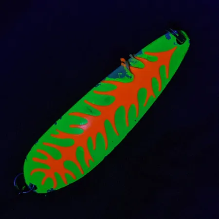 Vintage The Producers Hookster Totem #4 UV, 1/4oz white/yellow/orange UV fishing spoon #22846