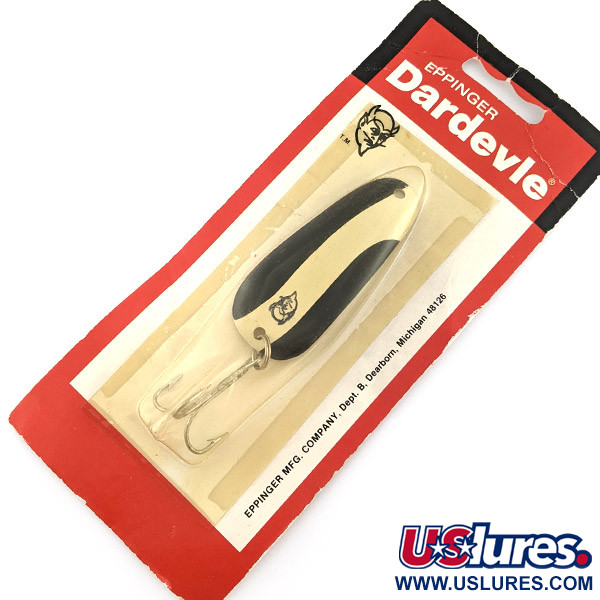  Eppinger Dardevle Sagamore JT Buel, 1/4oz Black Devle fishing spoon #22851