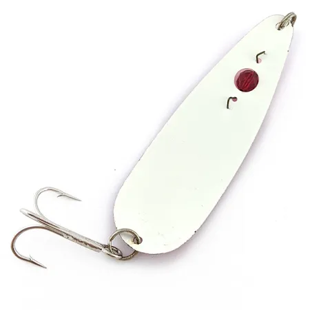 Vintage Red Eye Lures Red Eye Evil Eye, 1/3oz Pink fishing spoon #22853