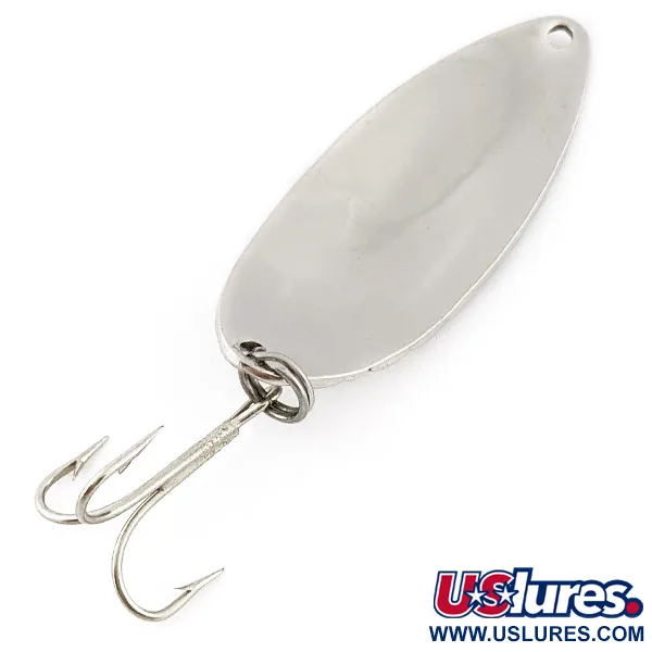 Vintage   Acme Little Cleo bubbles, 2/5oz nickel fishing spoon #22863