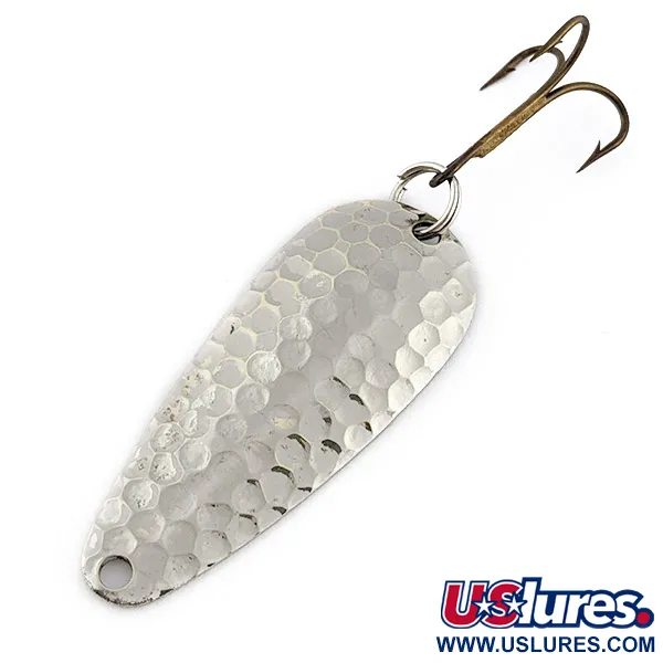 Vintage Nebco Flashbait 2662, 1/4oz nickel fishing spoon #22864