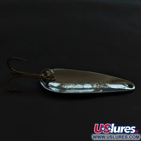 Vintage Nebco Flashbait 2662, 1/4oz nickel fishing spoon #22864