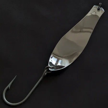 Vintage Prescott Spinner Little Doctor Thin Doctor 175, 1/3oz nickel/yellow/green UV fishing spoon #22879