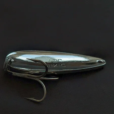 Vintage Dayton Bait Company Dixee Jet, 2/3oz nickel fishing spoon #22880