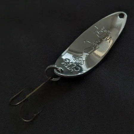 Vintage Seneca Little Cleo (Hula Girl), 1/3oz nickel fishing spoon #22885