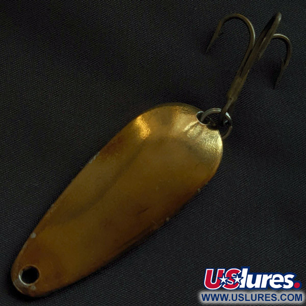 Vintage   Otto's ACE BAITS, 3/5oz nickel/brass fishing spoon #22886