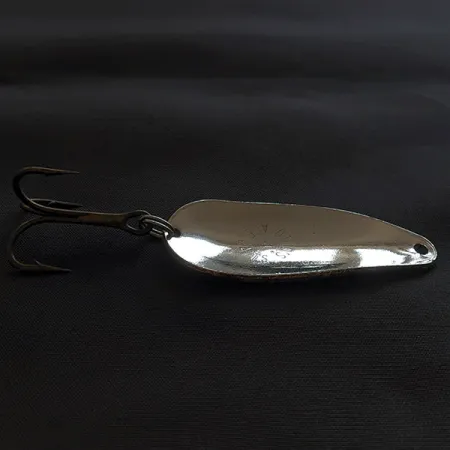Vintage Otto's ACE BAITS, 3/5oz nickel/brass fishing spoon #22886