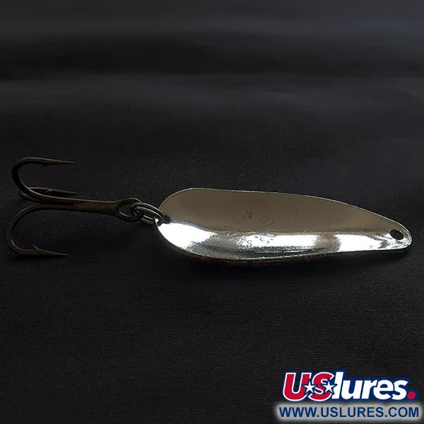 Vintage   Otto's ACE BAITS, 3/5oz nickel/brass fishing spoon #22886
