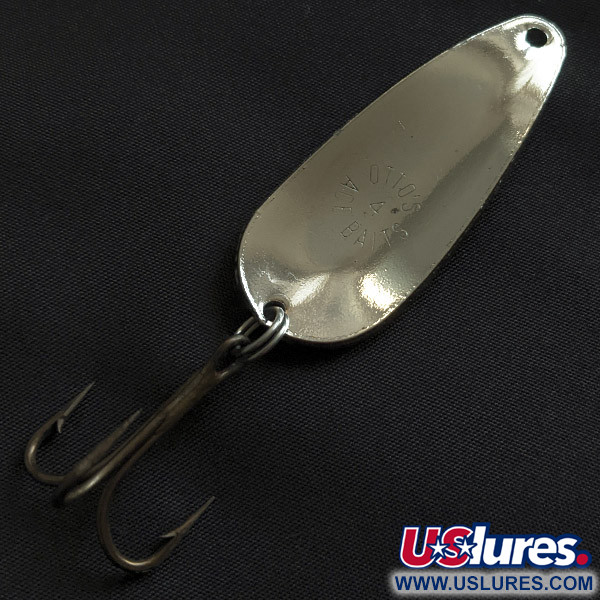 Vintage   Otto's ACE BAITS, 3/5oz nickel/brass fishing spoon #22886