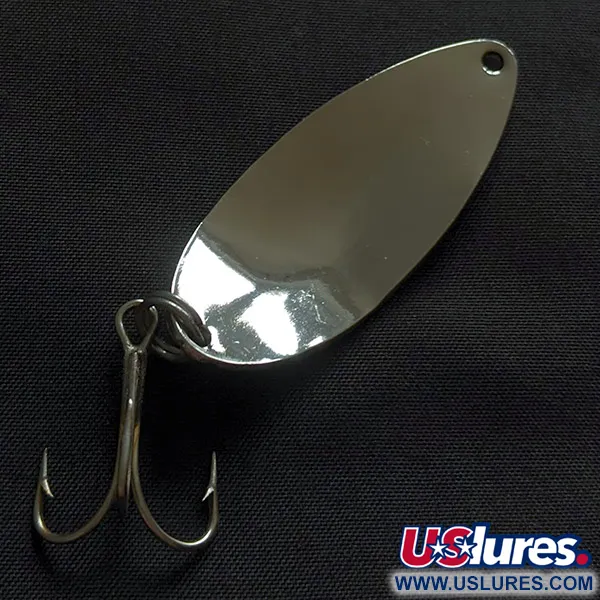 Vintage   Acme Little Cleo bubbles, 2/5oz nickel/green fishing spoon #22888