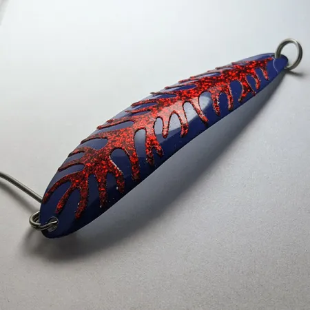 Vintage The Producers Hookster Totem #4, 1/4oz blue/white/red fishing spoon #22891