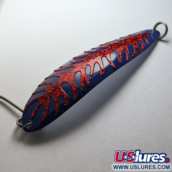 Vintage   The Producers Hookster Totem #4, 1/4oz blue/white/red fishing spoon #22891