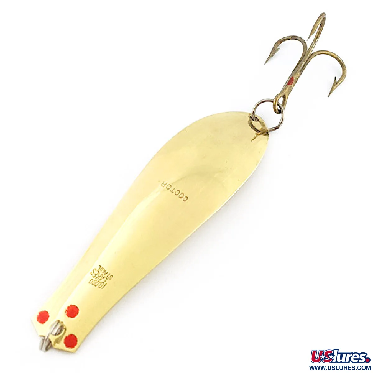 big doctor 285 fishing lure Vintage Prescott Spinner Big Doctor 285, 1oz gold fishing spoon #22892