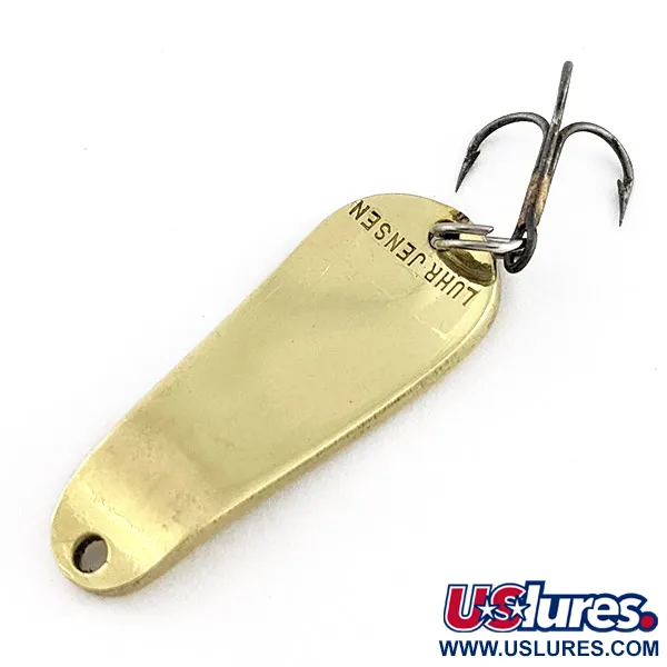 Vintage   Luhr Jensen Maisie, 1/4oz gold fishing spoon #22908
