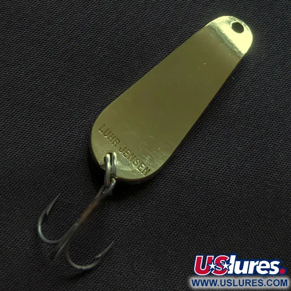 Vintage   Luhr Jensen Maisie, 1/4oz gold fishing spoon #22908