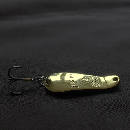 Vintage Luhr Jensen Maisie, 1/4oz gold fishing spoon #22908