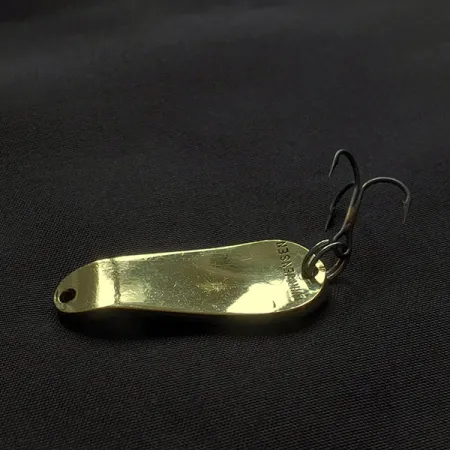 Vintage Luhr Jensen Maisie, 1/4oz gold fishing spoon #22908