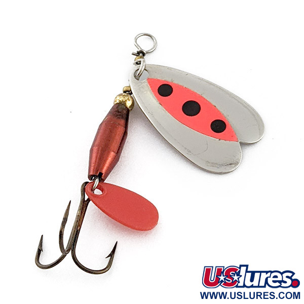 Vintage   Les Davis Bolo, 3/16oz nickel/red spinning lure #22912