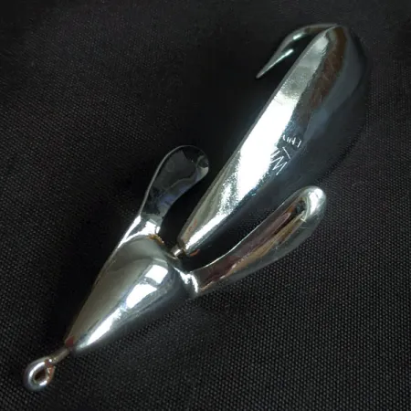 Vintage Johnnie O'Neil Weed Wing Jonny O'Neil's, 1/3oz nickel fishing spoon #22918