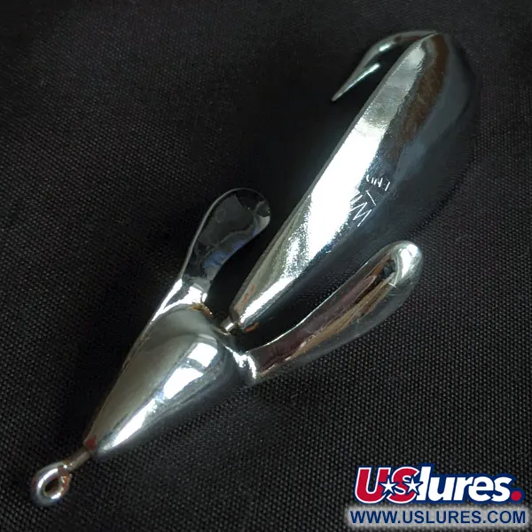 Vintage Johnnie O'Neil Weed Wing Jonny O'Neil's, 1/3oz nickel fishing spoon #22918