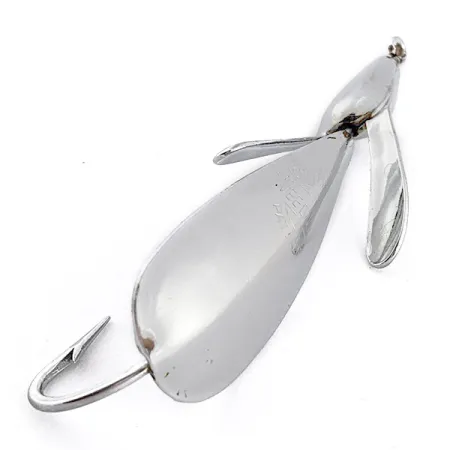 Vintage Johnnie O'Neil Weed Wing Jonny O'Neil's, 1/3oz nickel fishing spoon #22918