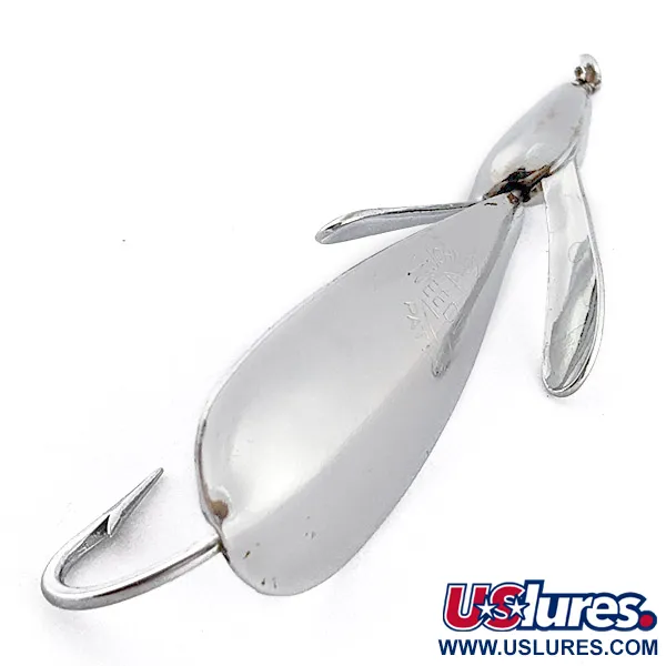 Vintage Johnnie O'Neil Weed Wing Jonny O'Neil's, 1/3oz nickel fishing spoon #22918