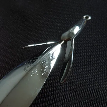 Vintage Johnnie O'Neil Weed Wing Jonny O'Neil's, 1/3oz nickel fishing spoon #22918