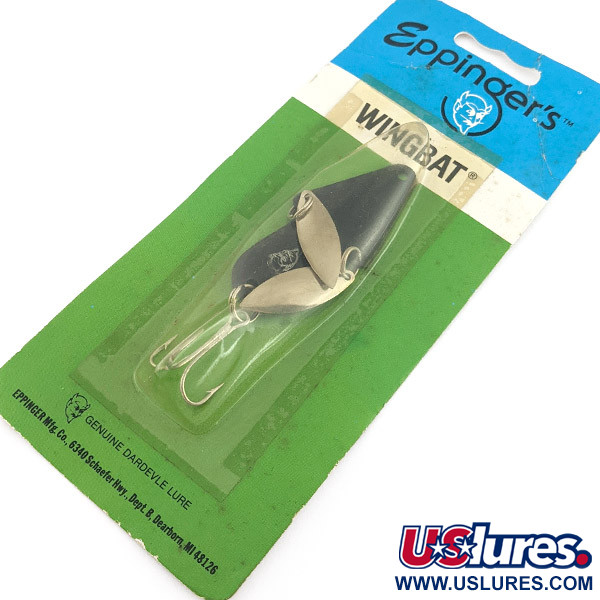   Eppinger Wingbat, 1/2oz black fishing spoon #22928