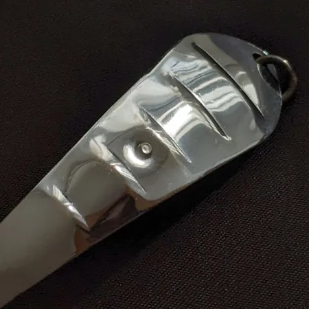 Vintage Barracuda Reflecto Spoon #3, 2/5oz nickel fishing spoon #22931