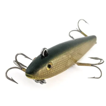 Vintage L&S Bait Mirro lure L&S Mirrolure 52M19, 1/2oz gold fishing lure #22932