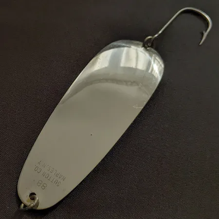 Vintage Sutton 88, 1/4oz silver/gold fishing spoon #22946