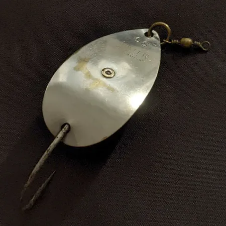 Vintage Miller 66, 1/4oz silver fishing spoon #22949