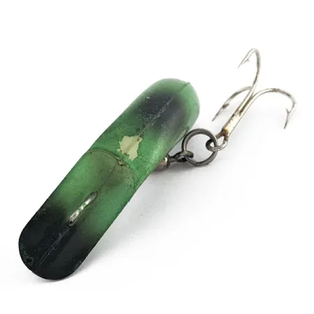 Vintage Luhr Jensen Fire Plug, 3/16oz Frog fishing lure #22950