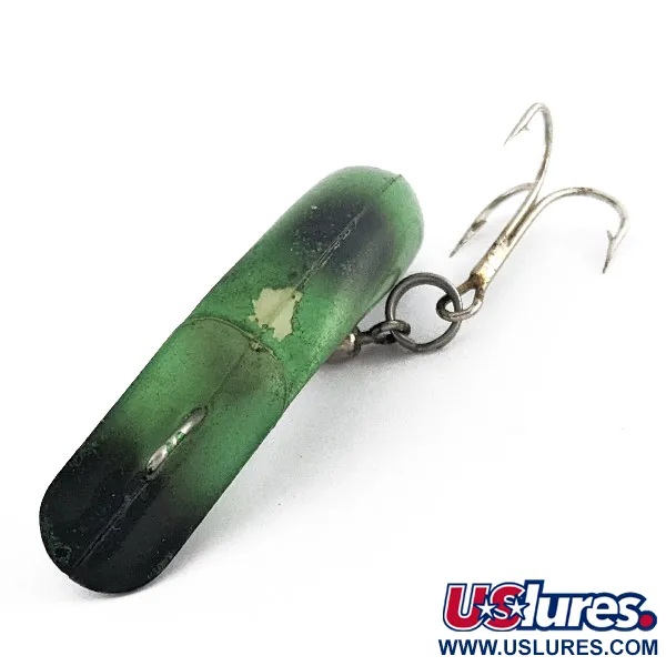 Vintage   Luhr Jensen Fire Plug, 3/16oz Frog fishing lure #22950