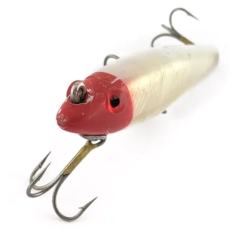 Vintage L&S Bait Mirro lure L&S Mirrolure Series S7M11 Floating Twitchbait, 2/5oz  M 11 (Red Head) fishing lure #22956