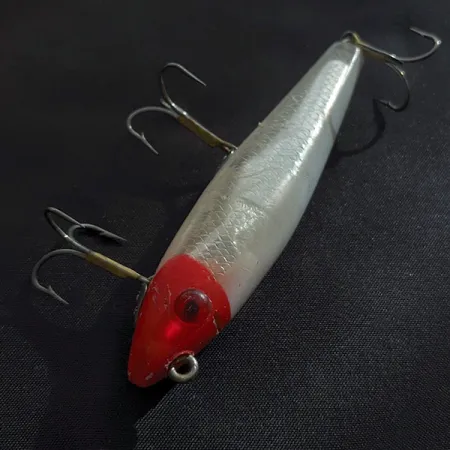 Vintage L&S Bait Mirro lure L&S Mirrolure Series S7M11 Floating Twitchbait, 2/5oz  M 11 (Red Head) fishing lure #22956
