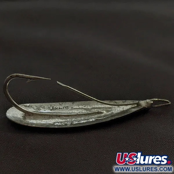 Vintage   Johnson Silver Minnow, 1/3oz nickel fishing spoon #22960