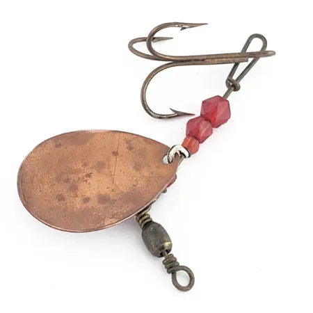 Vintage Pflueger Bear Valley, 3/16oz nickel/copper/red spinning lure #22963