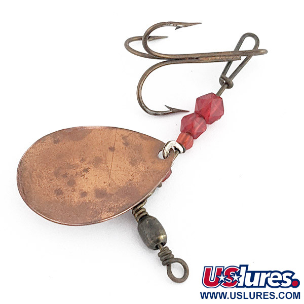 Vintage   Pflueger Bear Valley, 3/16oz nickel/copper/red spinning lure #22963