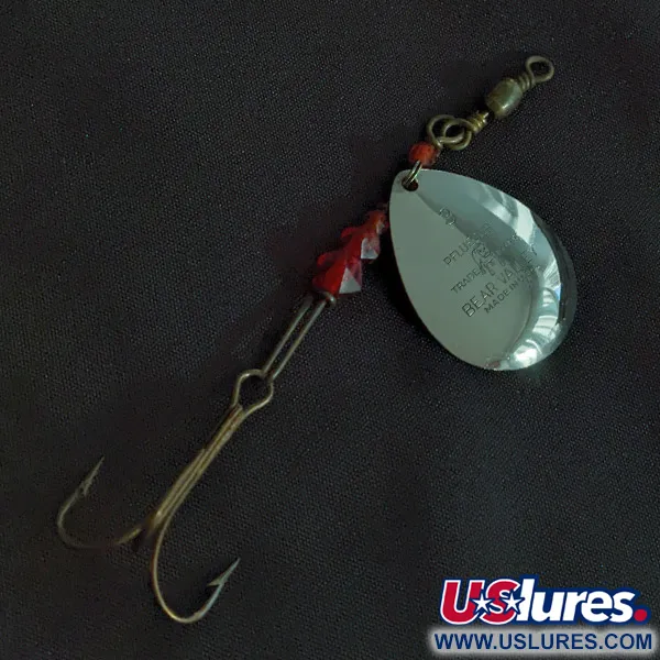 Vintage   Pflueger Bear Valley, 3/16oz nickel/copper/red spinning lure #22963