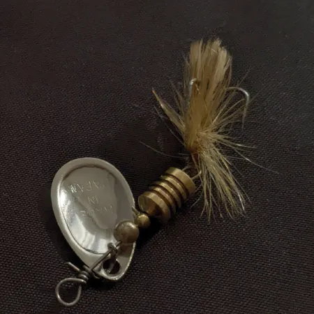 Vintage Kmart Tuffy spinner Japan, 1/8oz nickel spinning lure #22965