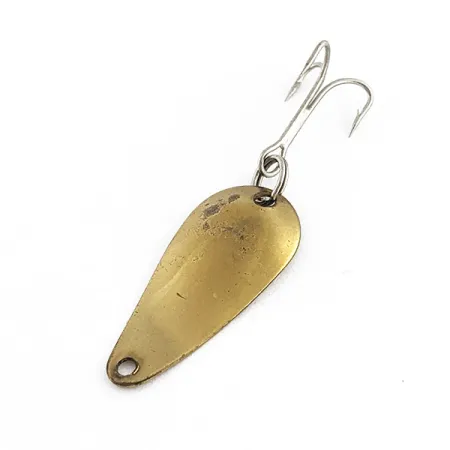 Vintage Weller Gypsy King Deluxe, 1/16oz brass fishing spoon #22968
