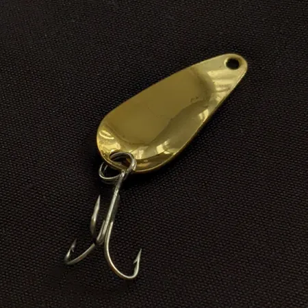 Vintage Weller Gypsy King Deluxe, 1/16oz brass fishing spoon #22968