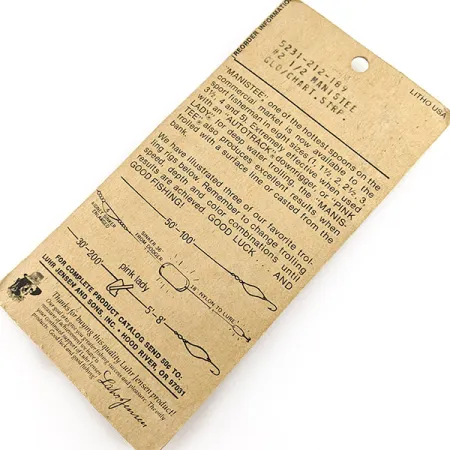 Luhr Jensen Manistee 2 Glow, 1/4oz orange/white Glow fishing spoon #22973