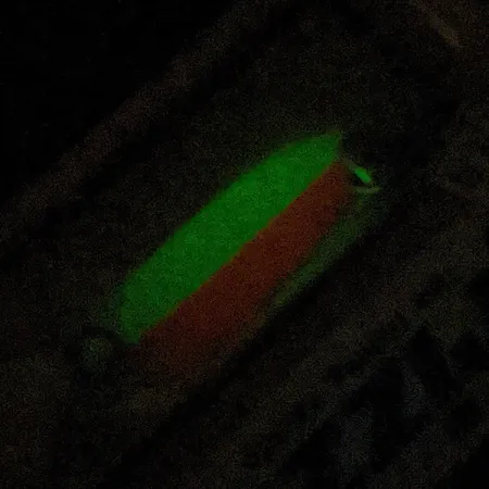 Andy Reekers Grizzly, 3/16oz red/white Glow fishing spoon #22974