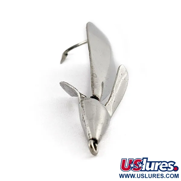 Vintage Weedless Panther Martin Weed Wing, 2/5oz nickel fishing spoon #22978