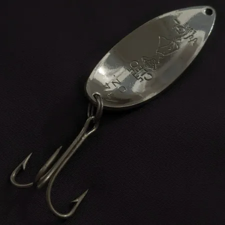 Vintage Seneca Little Cleo (Hula Girl), 3/4oz nickel/red fishing spoon #22982